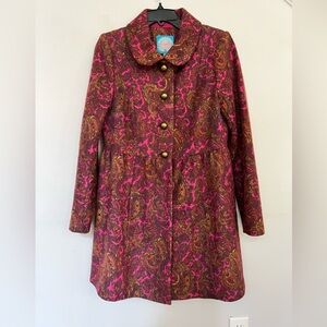 Tracy Reese Plum Paisley Coat